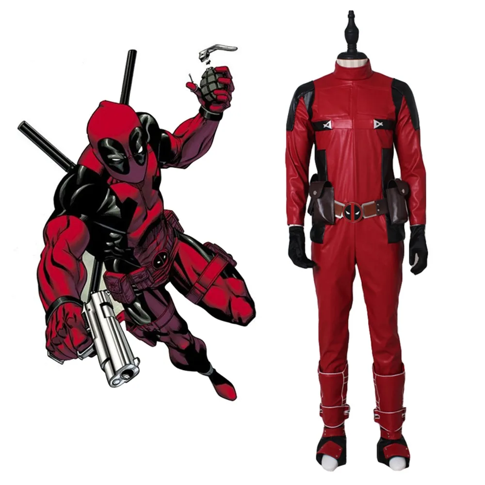 ADULT MENS DEADPOOL MARVEL HALLOWEEN COSPLAY FILM FANCY DRESS COSTUME