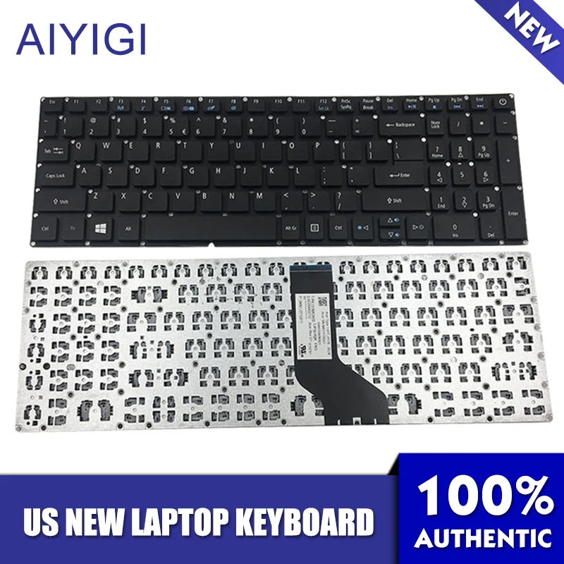 AIYIGI новая клавиатура для ноутбука США Acer E5 523 523G 553 553G 575 575G 575T 575TG 774|Клавиатуры