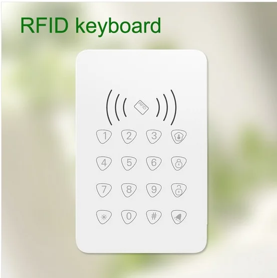 RFID сенсорной клавиатурой от руки/снятия руки/дома arm/дверной звонок 4 в 1 для GSM Wifi сигнализация система анти-вскрытия/низкий аккумулятор предупреждающая клавиатура