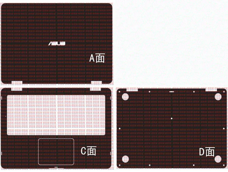 Ноутбук углеродного волокна Кожаная наклейка кожного покрова протектор для Asus VivoBook флип 14 TP401CA TP401NA TP401MA TP401 14"