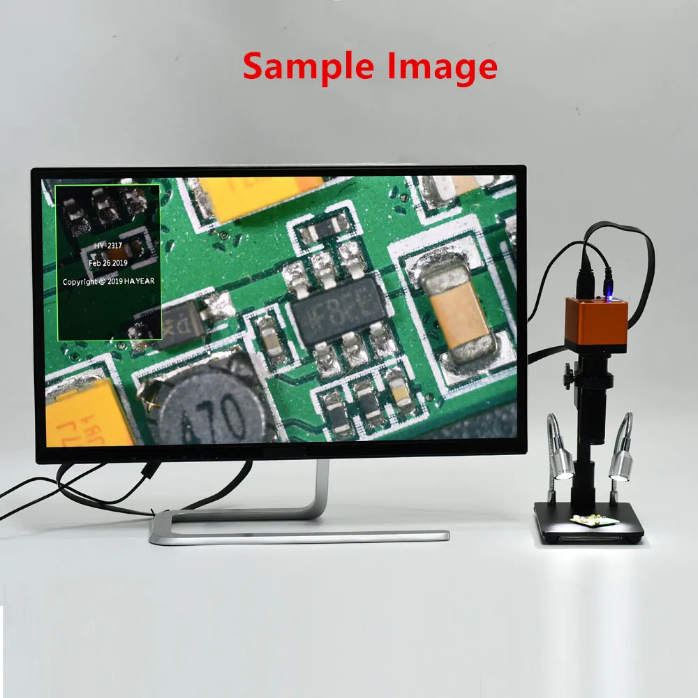 Цифровой видеомикроскоп с креплением Full HD 1080P 60FPS 37MP Panasonic Sensor 1/2.3 HDMI USB C для