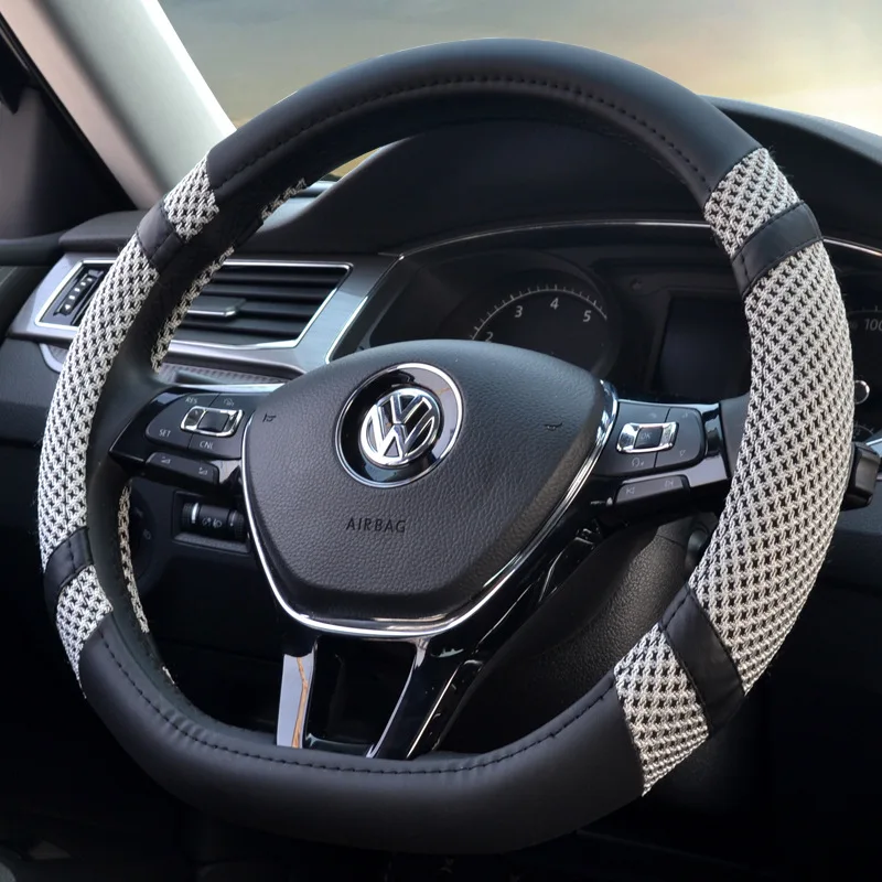 Universal Auto Car Steering Wheel Cover 3D Mesh Anti-Slip Breathable Decoration  man and women steering wheel cover
