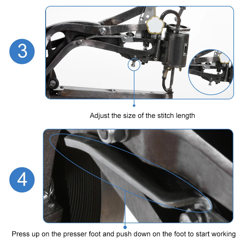 Обувная ремонтная машина для починки, ручная обувная швейная машина для сапожника и сапожника