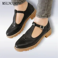 Size 34-43 Women Flat Shoes Causal Loafers Student Round Toe Oxford Shoes Woman Brogue Sweet Mary Janes Handmade Leather Shoes цена Size 34-43 Women Flat Shoes Causal Loafers Student Round Toe Oxford Shoes Woman Brogue Sweet Mary Janes Handmade Leather Shoes цены онлайн
