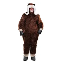Хэллоуин для взрослых Для мужчин muskox костюм карнавал партия Производительность барски Животные Карнавальная одежда
