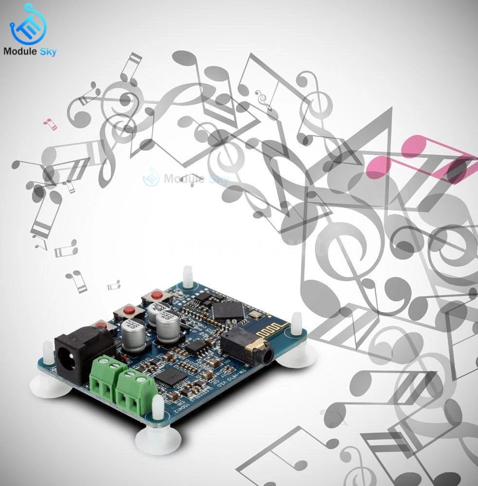 PAM8610 Bluetooth 4 0 аудио усилитель плата плеер модуль DC12V 2X10 Вт Поддержка двух каналов