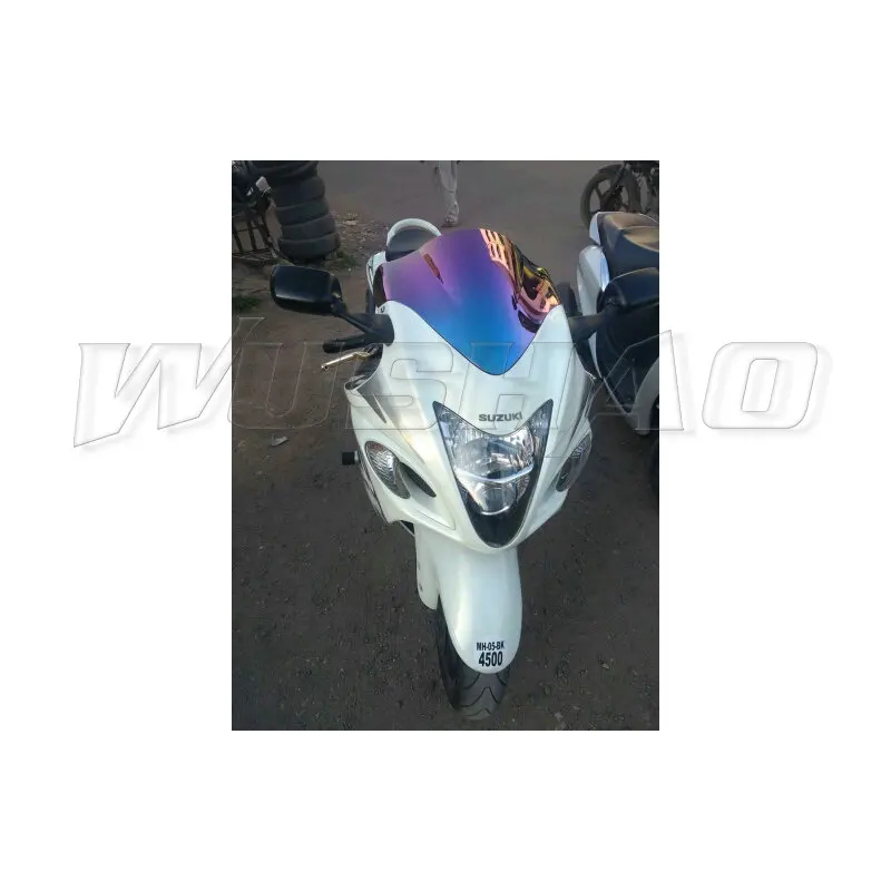 Мотоциклетное ветровое стекло Ветер Экран для 2008- Suzuki Hayabusa GSX1300R GSX 1300 R 2009 2012 2013 - Цвет: Black Iridium