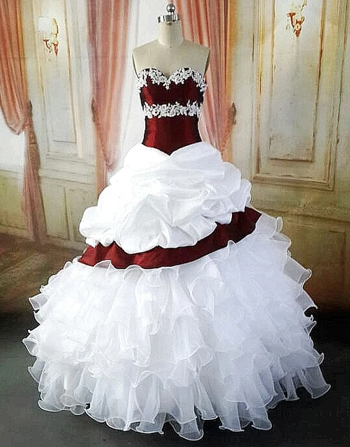 balón vestido de blanco vestidos de novia de colores con color rojo