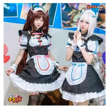 

Vanilla NEKOPARA Cosplay Vanilla Chocola Maid Costume OVA Maid Uniform NEKOPARA Cosplay Cat Neko Girl Costume Women