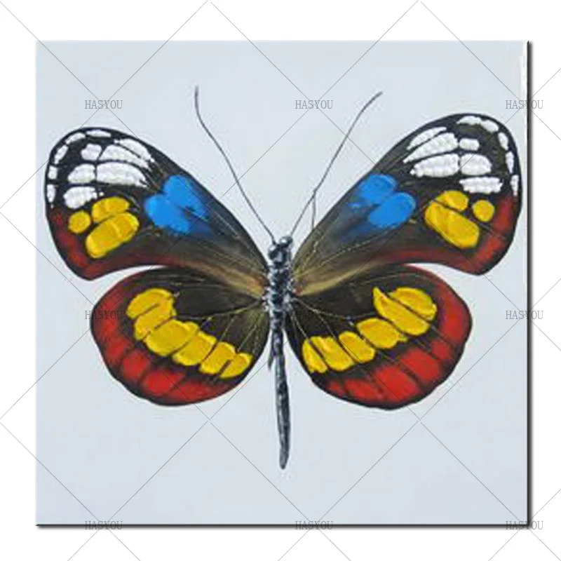 

Beautiful Modern Butterfly Paintings Pictures for Living Room Wall Decorative Pictures Handmade Animal Oil Paintings Butterfly