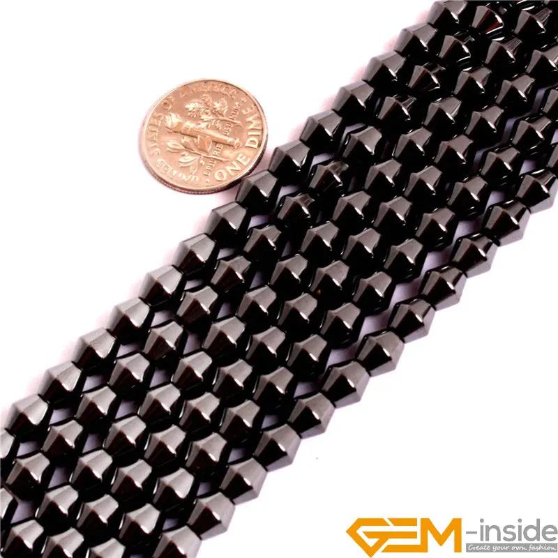 

6X6MM Bicone Black Healthing Beads Healthy Magnetic Hematite Beads For Jewelry Making Strand 15 Inches Wholesale