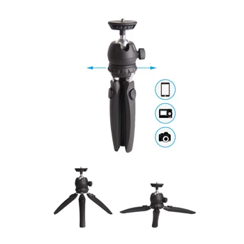 

Mini Tabletop Tripod Phone Camera Tripod Portable Foldable with 1/4" Mounting Screw for DSLR/Mirrorless LED Video Light