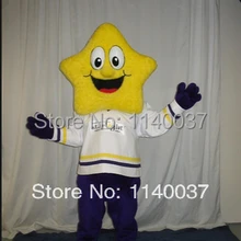 Талисман комический желтый маскарадный костюм звезды на заказ Необычные платья для косплея мультяшный маскот карнавальный костюм маскарадный костюм