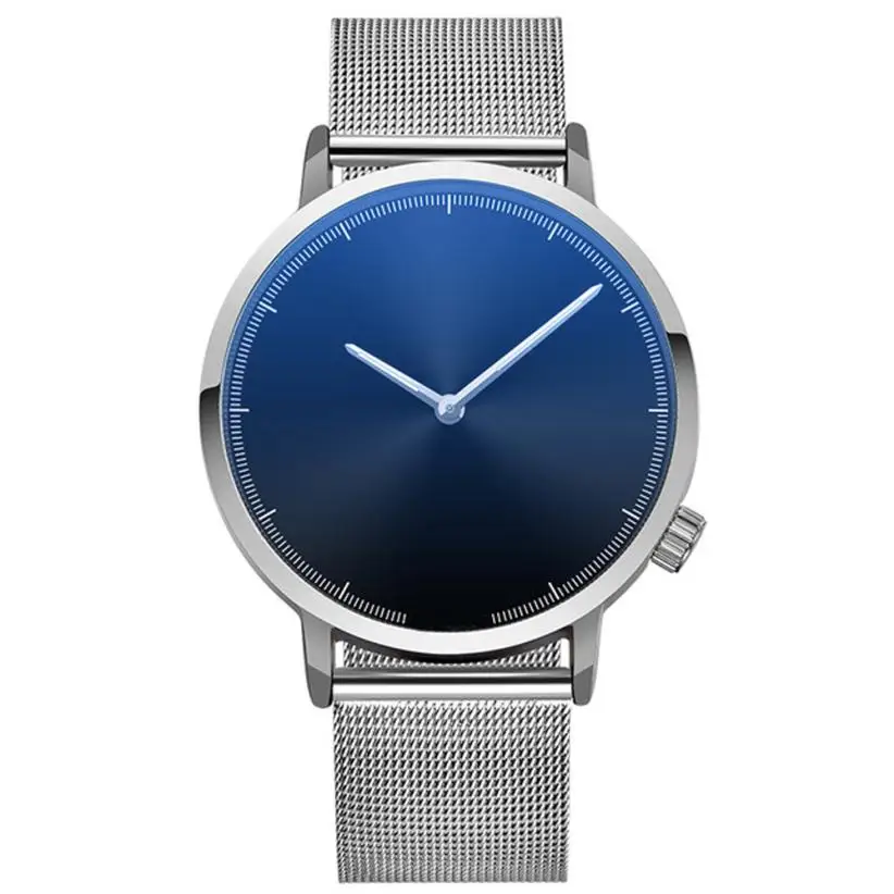 Серебряные роскошные классические стальные часы для мужчин ретро Hombre кварцевые наручные часы модные повседневные мужские и женские унисекс дизайн Relojes# D