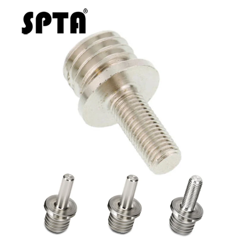 SPTA 1Pc Drill Aapter Thread For Polishing spindle nut Loop Backer Plate Backing Pad Polisher 5/8 11 M14 5/16 24 Thread Buffer