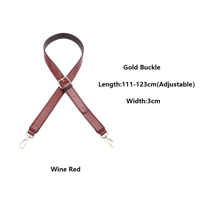 123cm Womens Bags Wide Strap Handbags Shoulder Genuine Leather Straps Adjustable Bags Accessories Parts Belts Handle Replacement