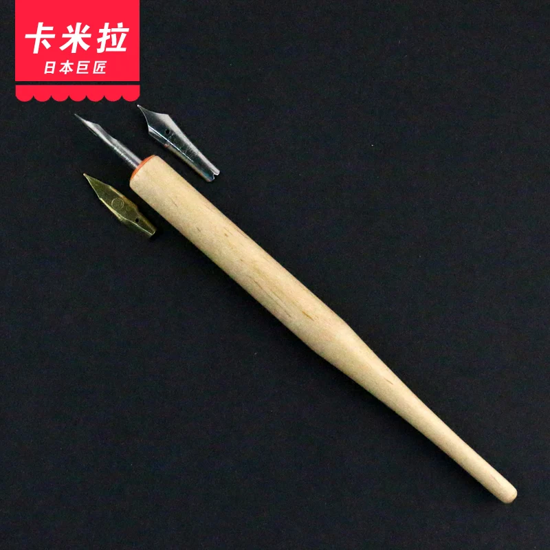 Japan GREAT MASTERS Dip Pen Comics Ink Drawings Fountain Pen Plastic 1 Pen 3 Nib Setin Fountain