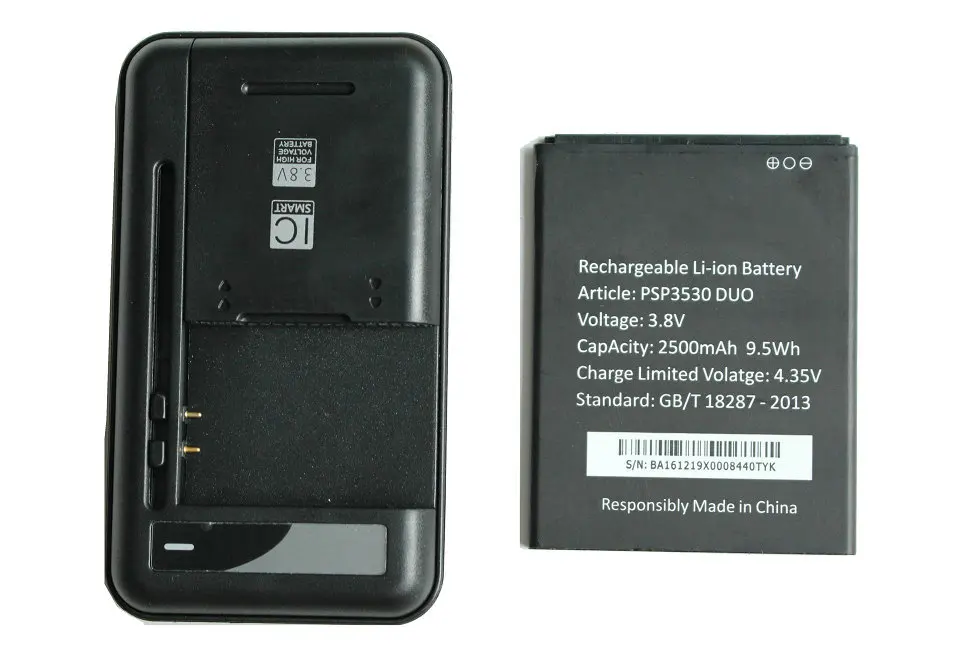 2500mAh / 9.5Wh PSP3530 Replacement Battery + Universal Charger For  Prestigio Muze D3 3530 Duo E3 PSP3531DUO Muze A7 PSP7530DUO - AliExpress