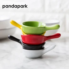 Pandapark твердое пигментированное керамическое Уксусное блюдце, маленькое блюдо для суши с соевым соусом, упаковка из 1 шт. PPM038 Pandapark твердое пигментированное керамическое Уксусное блюдце, маленькое блюдо для суши с соевым соусом, упаковка из 1 шт. PPM038