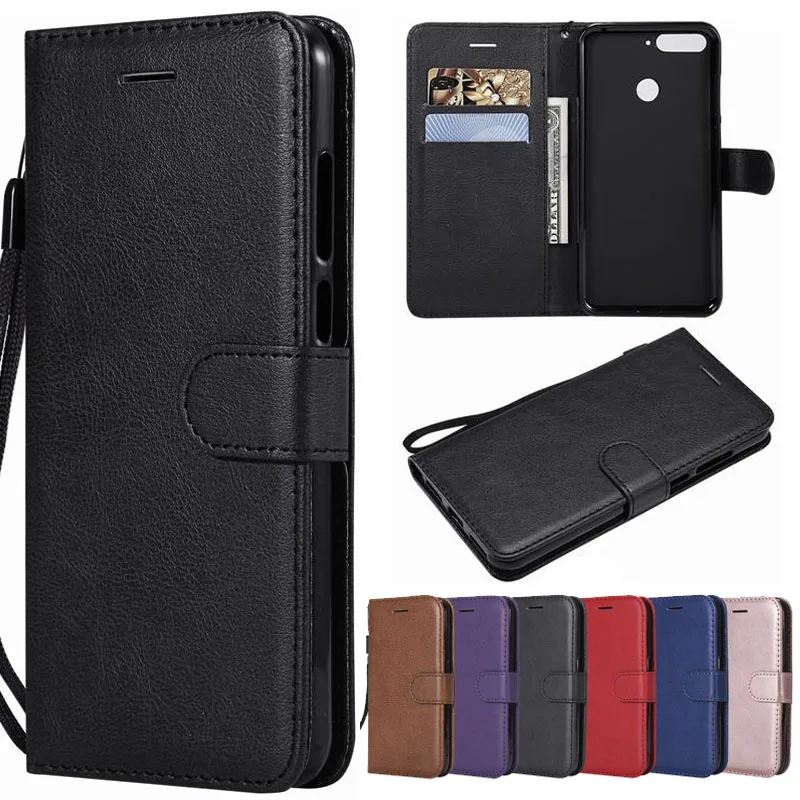 

Leather Case For Huawei Y6 2018 Case Cover Huawei Y6 Prime 2018 Phone Cases For Huawei Y6 Y 6 Prime 2018 Flip Wallet Cover Coque