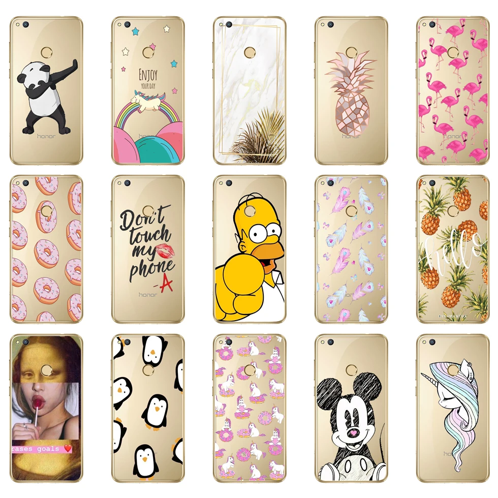 

07SX For Huawei Honor 8 lite Case Cover for Huawei P9 Lite 2017 Case Soft Silicon TPU Fundas for Huawei P8 Lite 2017 Case Cover