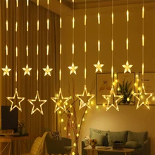 Aliyeye 3M 138LED 220V Christmas Star Icicle String Fairy Curtain Lights Home Holiday Decoration Outdoor Waterproof lighting Aliyeye 3M 138LED 220V Christmas Star Icicle String Fairy Curtain Lights Home Holiday Decoration Outdoor Waterproof lighting