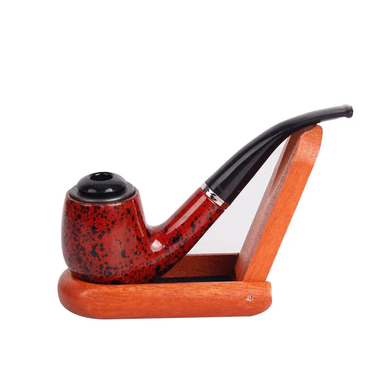 

807 Resin pipe gift box bucket dual-use curved handle mini pipe iron bucket resin bucket Cigarette Cigar Tube