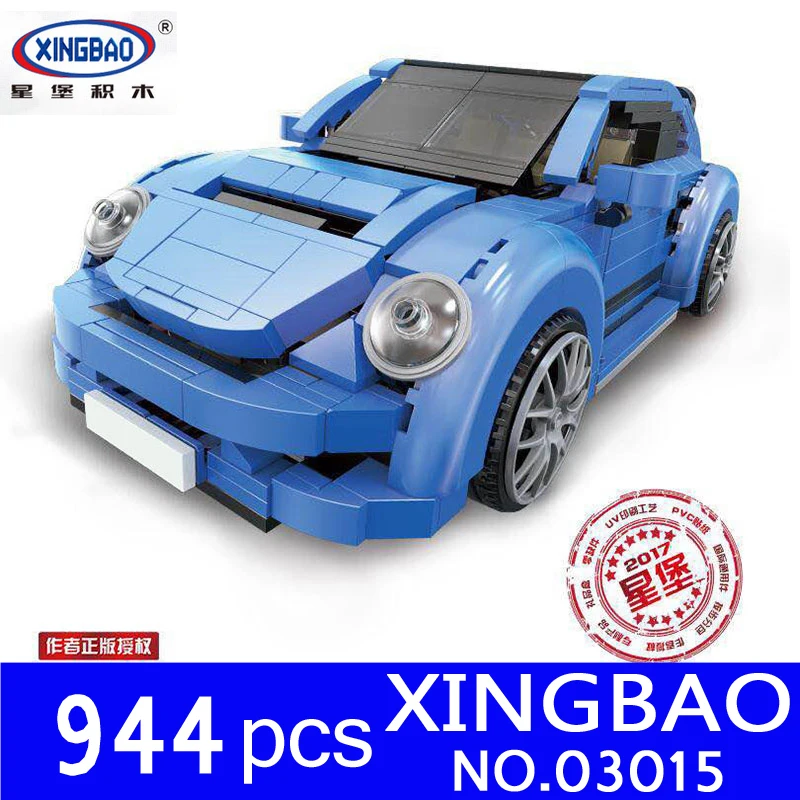

XingBao 03015 944Pcs Genuine Creative MOC Technic Series The Red Phantom Racing Car Set Building Blocks Bricks Toys for Children
