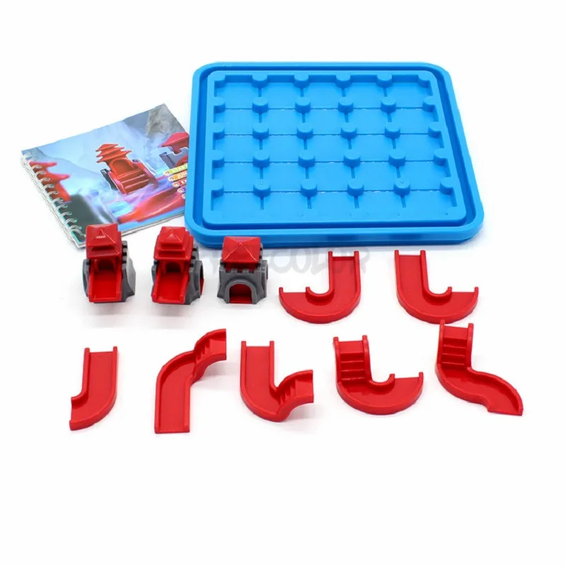 Comprar Juguetes de IQ para niños bloques de conexión 80 desafío con solución juegos de pensamiento lógico familiar Jouet Enfant inteligente