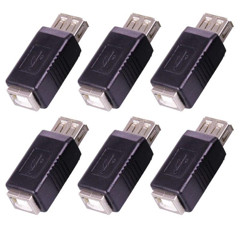 

1pc USB 2.0 A Female Jack To USB 2.0 B Female jack Adapter converter AF/BF Connector