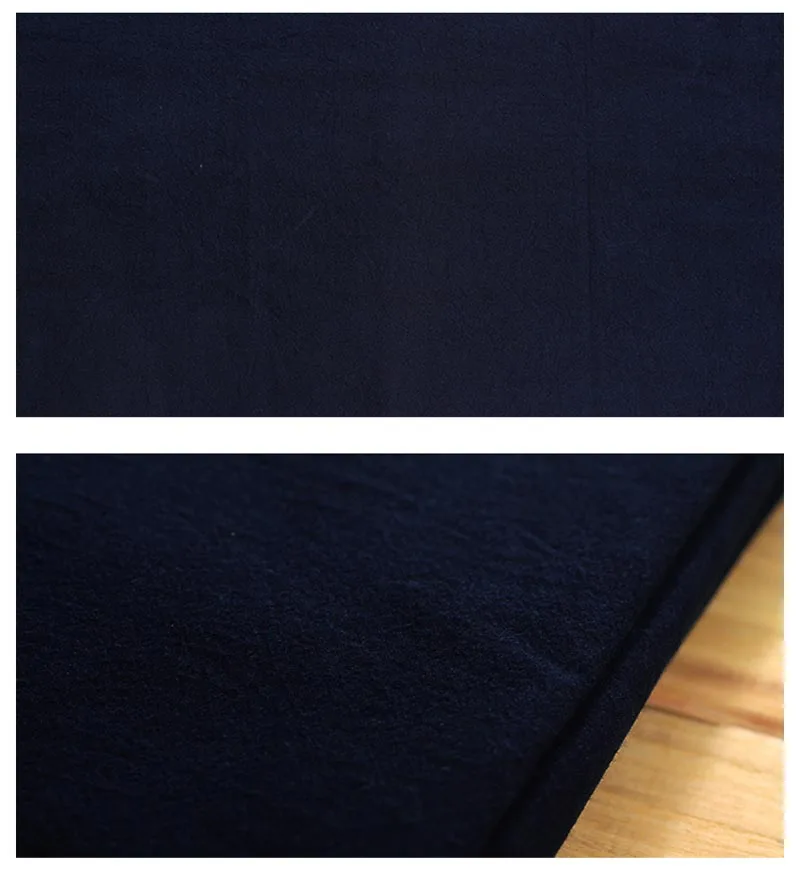 Хлопок китайский традиционный Темный светильник Индиго синий ткань Ситцевая для DIY домашнего декора ручной работы одежда Sashiko ткань для вышивки - Цвет: dark blue