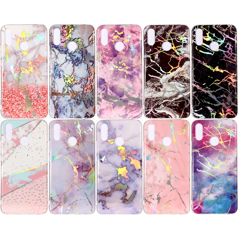 

Luxury Laser Marble Soft TPU Silicone Case Cellular Phone Cover Shell Coque Fundas Hull Capa Caja for HUAWEI Nova 3i