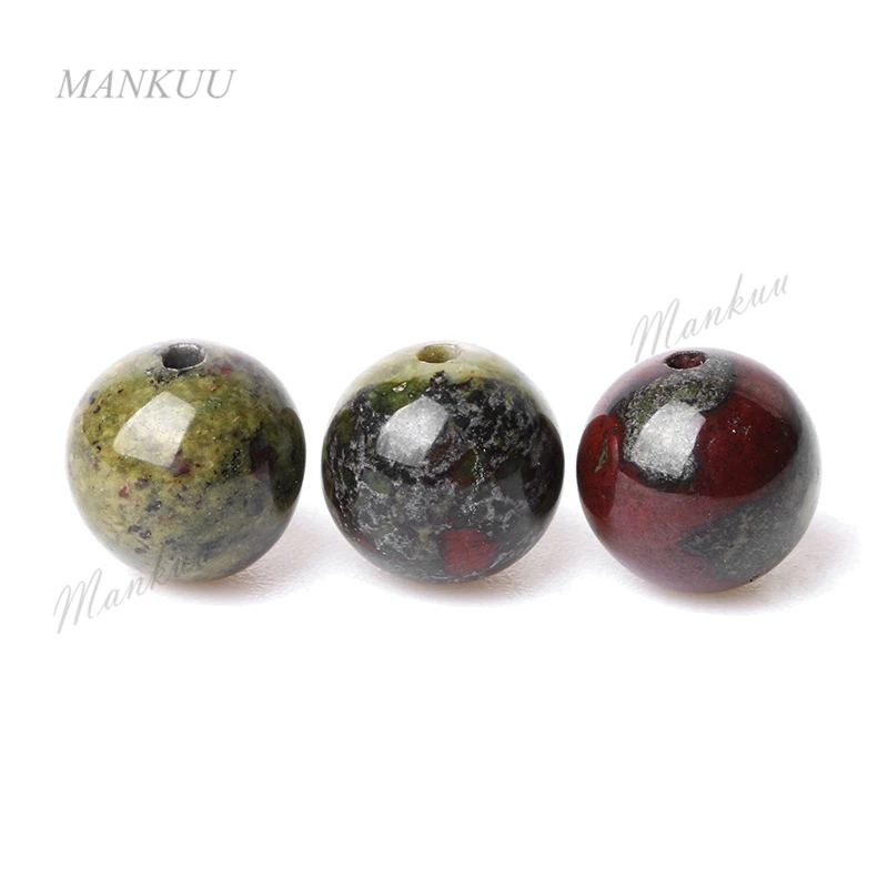 

Natural Brazil Agates Bead Round Shape Green Loose Beads DIY Jewelry Accessories for Necklace Bracelet Charm Gem Stone Wholesale