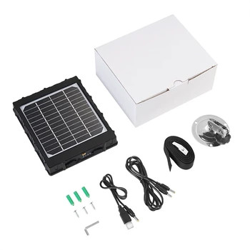 

Solar Panel 3000Mah 3W For 4G Hunting Camera Photo Traps Wild Camera External Solar Power Charger With Aluminum Battery
