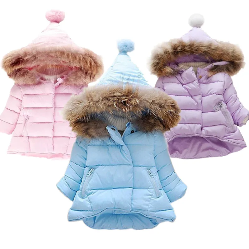 

Baby Girls Clothes,Children Winter long sleeve Warm Jacket & Outwear,Girls Cotton-padded Outwear Baby Girls Coat for 1-6Y