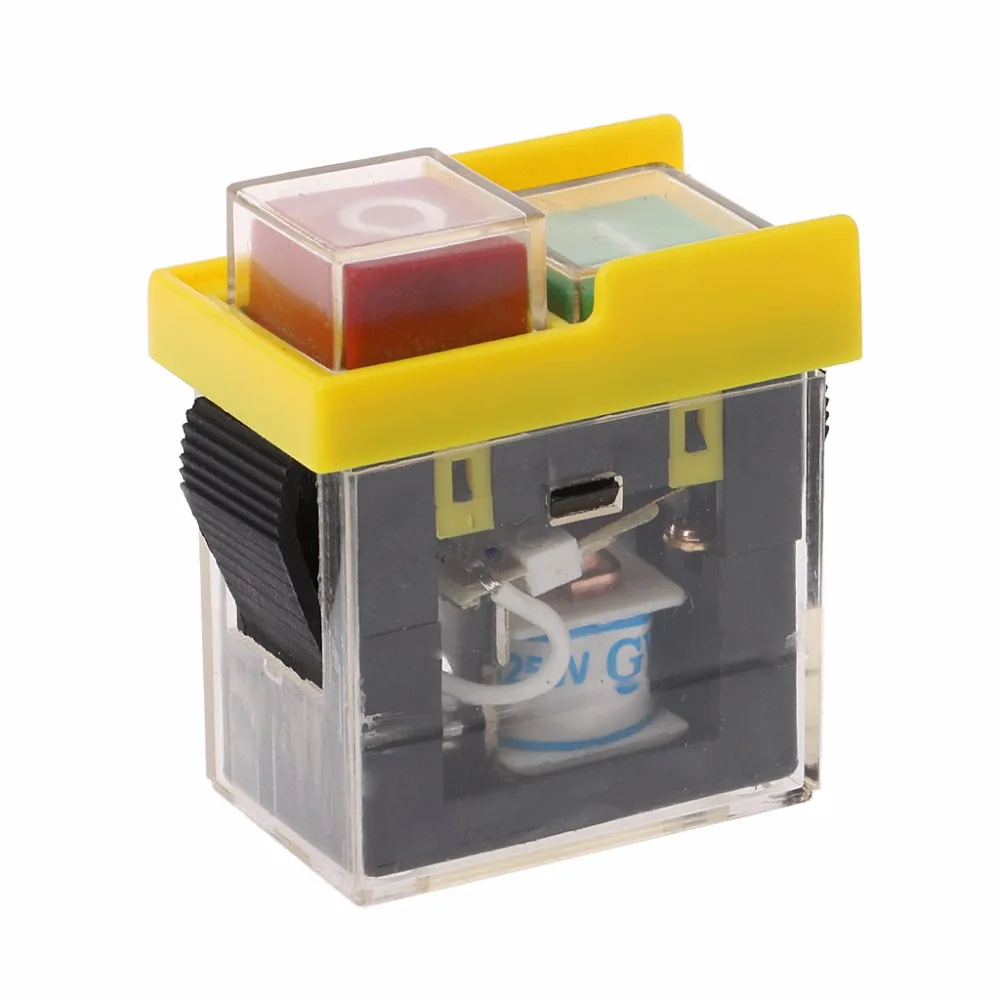 

AC 250V 6A Waterproof Electromagnetic Push Button Machine Saw Cutter Drill On Off #0604