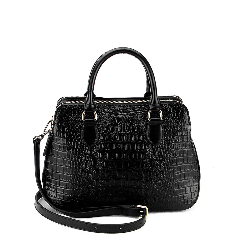 

Genuine Leather Handbag Women Leather Handbags Briefcases Women's Tablet PC Bag Double Deck Main Bags Female Manager's Work Bag