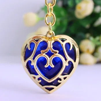 

The Legend of Zelda Heart-Shaped Pendant KeyChain Purpel/Red Halloween Christmas New Year Children Surprise Birthday Present
