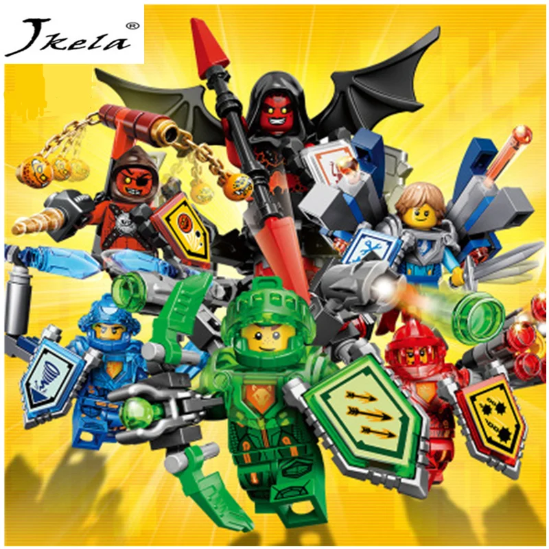 

[Hot] Nexo Knight Ridders Toekomst Shield Bouwstenen Kasteel Warrior Nexus Speelgoed Gift Compatibe Met Legoingly Nexo Knight