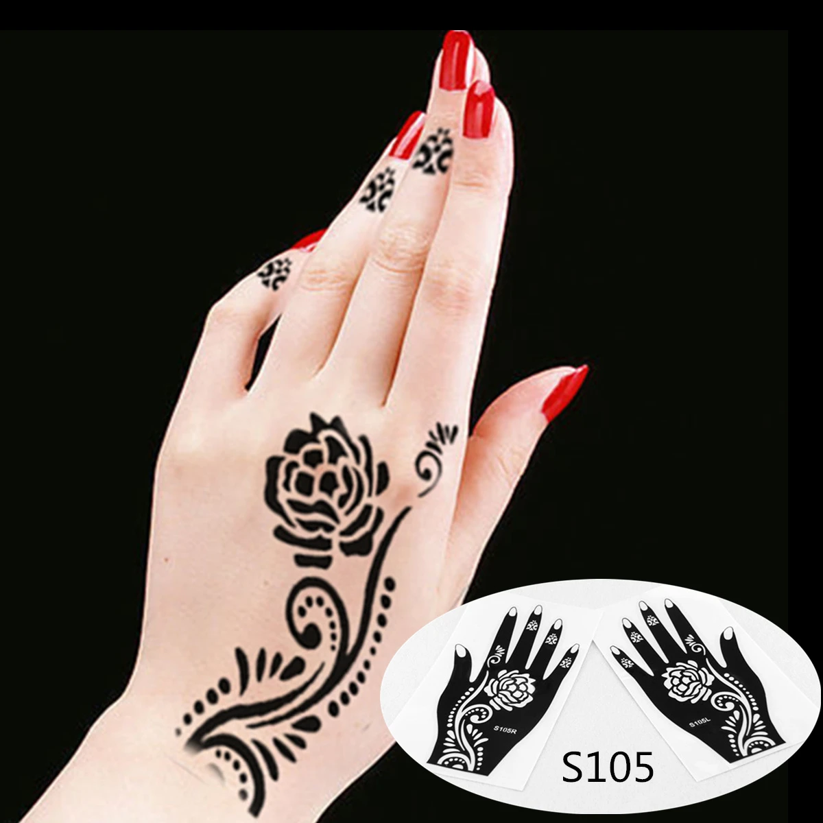 Corpo A Mano Inchiostro Del Tatuaggio Di Arte India Henne Design Semplicemente Stencil Mehndi Tatuaggi Modelli Henna Stencil 2 Pz Lotto Tattoo Skeleton Henna Tattoo Painthenna Designs Aliexpress