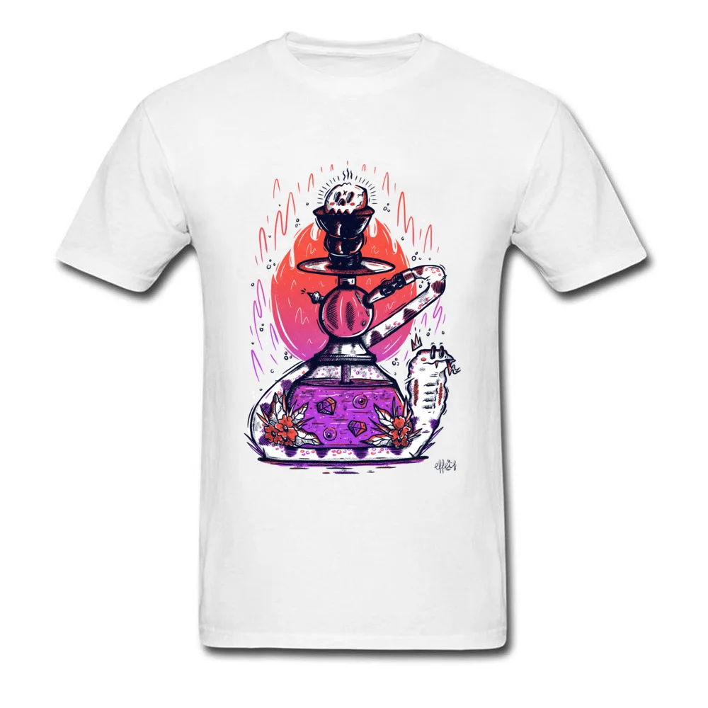 Graphic Mens T Shirts Shisha In The Grass Custom Tops T Shirt 100% Cotton Fabric Short Sleeve Leisure T Shirts O-Neck Shisha In The Grass white