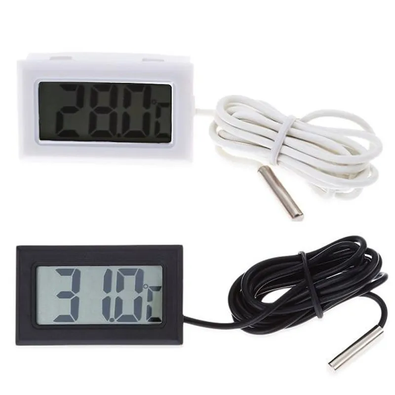 LCD Digital Thermometer Hygrometer Probe Fridge Freezer Thermometer