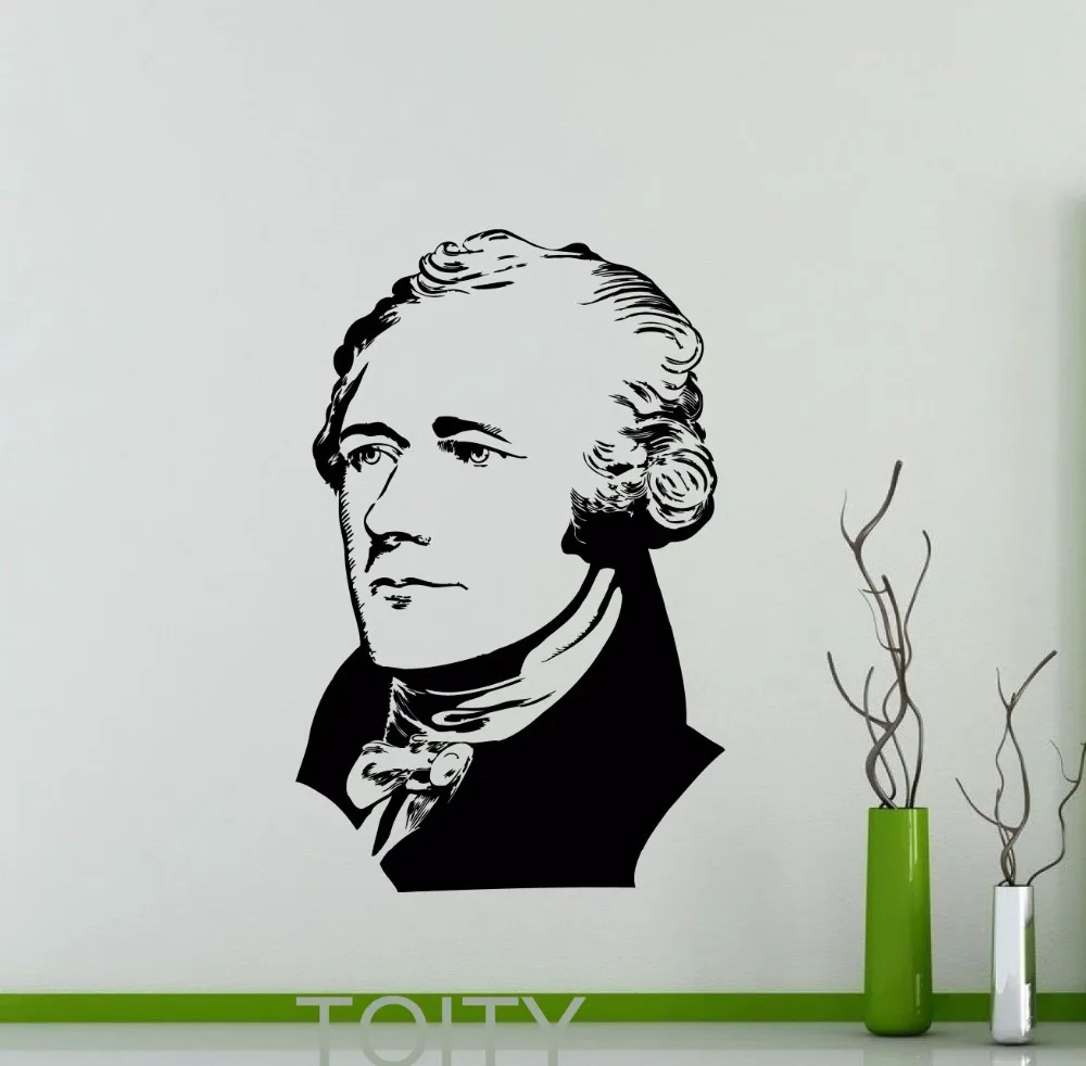 Alexander Hamilton Sticker Wall Decal Vinyl Decor Studio Office Dorm Home Room Interior Art Murale