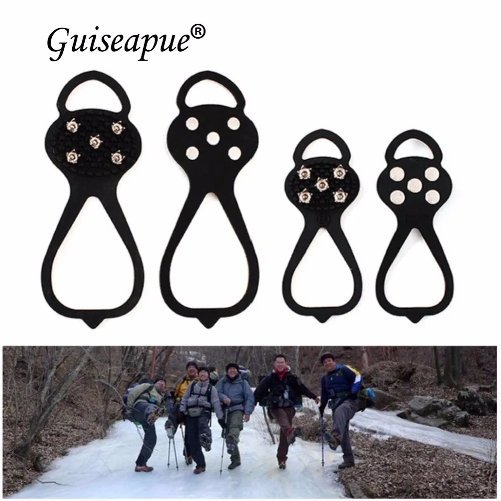 Guiseapue Walking Cleat Ice Gripper Anti Slip Ice Snow Walking Shoe ...