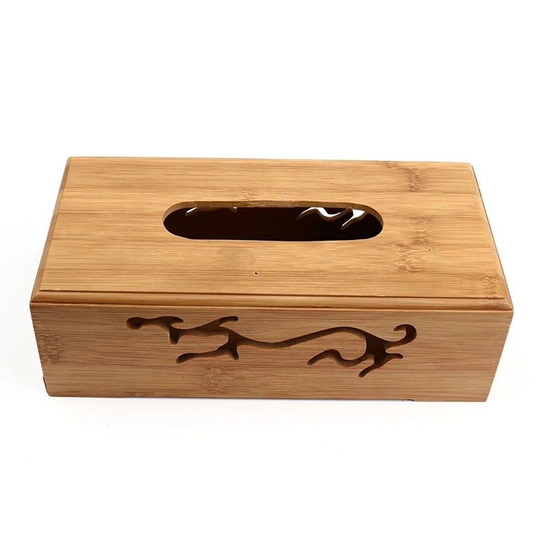 

Fashion Bamboo Tissue Boxes Case Multifunction Pumping Paper Mapkin Tray Storage Box for Bathroom Kitchen Hall Living Room