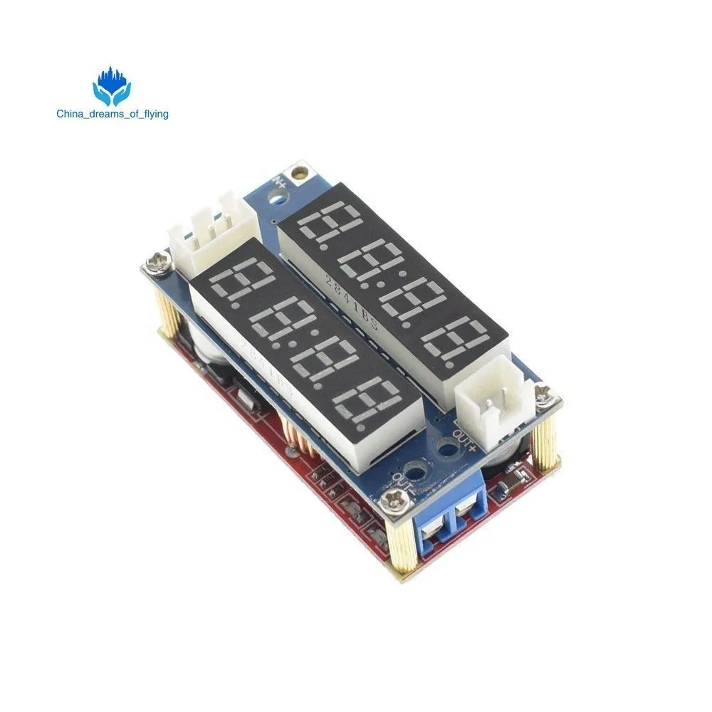 XL4015 5A Регулируемый мощный CC/CV понижающий модуль зарядки светодиодный вольтметр