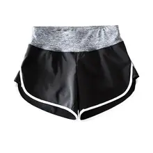 Женские шорты для фитнеса с эластичной резинкой на талии, спортивные шорты для активного отдыха, открытые пляжные шорты для йоги