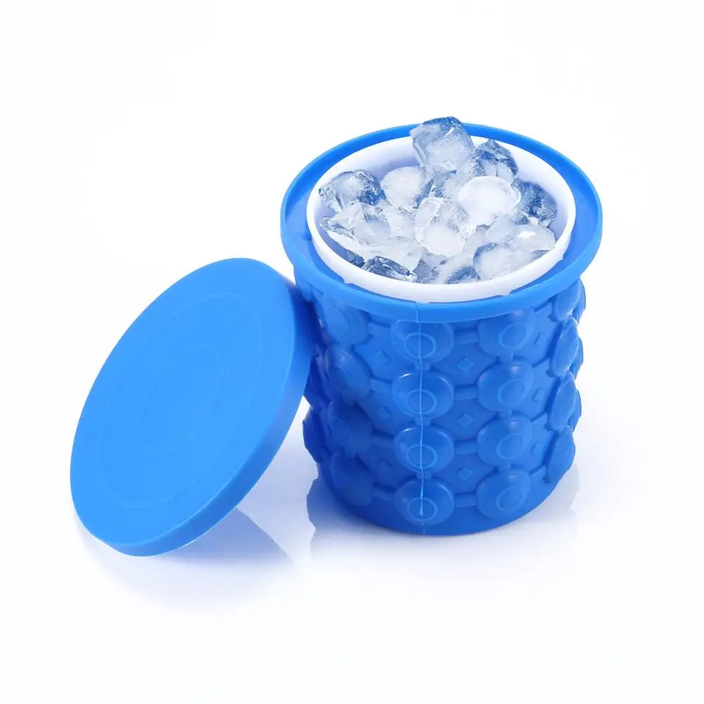 New Silicone Ice Cube Maker Genie The Revolutionary Space Saving Ice