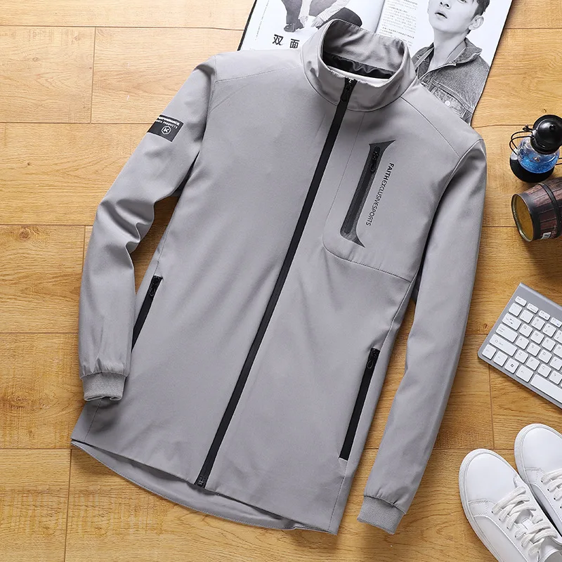 

Men Sweatshirt Zipper Sweater Thin Jacket Male Running Jogger Casual Fitness Training Jacket Sports Jerseys Large Size L-9XL