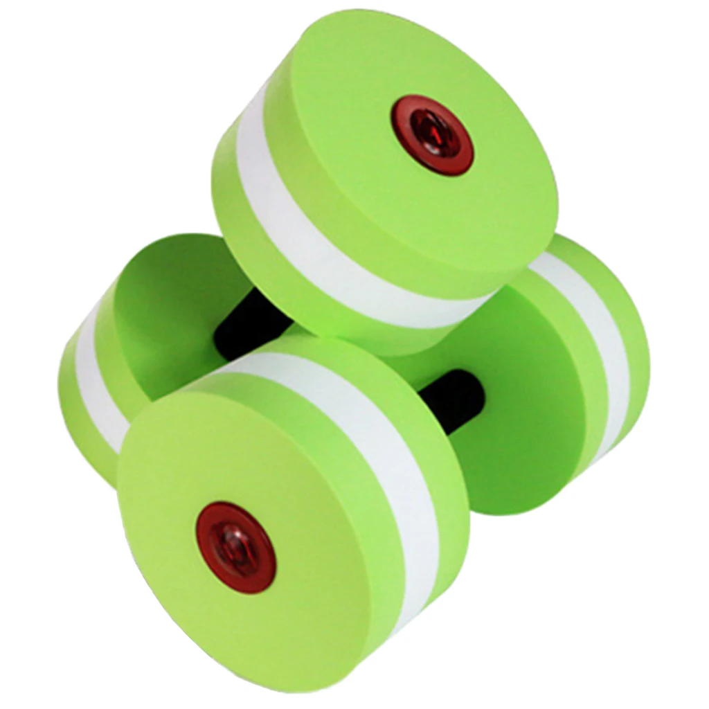 2Pcs Aquatic Exercise Dumbbells Set for Water Aerobics Fitness and Waterproof Swimming Pool Exercise - Select Colors